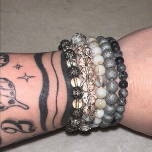 Multi-Color Beaded Bracelet Set